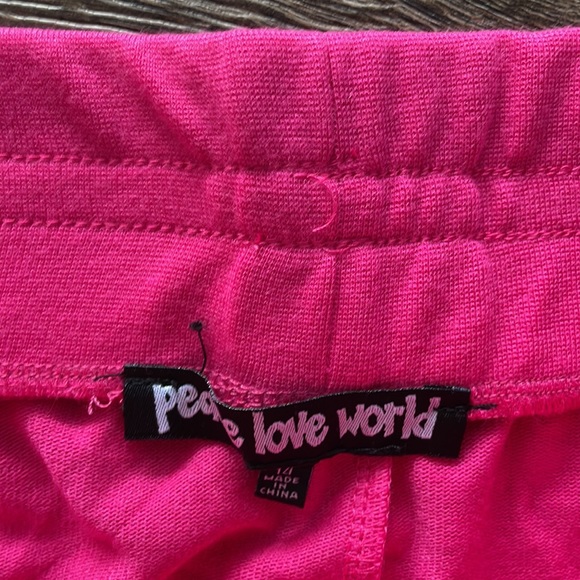 NWT Peace Love World Size 14 Pink Soft Joggers. - Picture 3 of 3